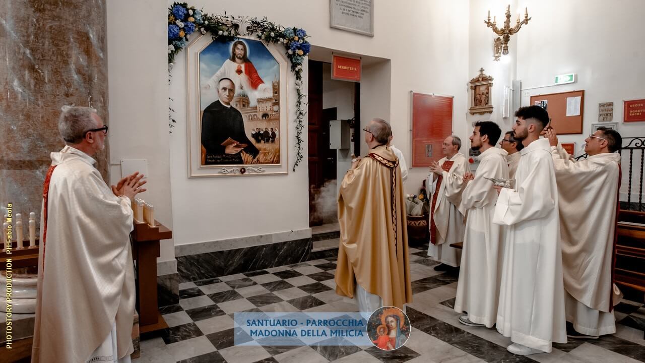Inaugurazione quadro Sant'Annibale Maria di Francia e sua reliquia 2022