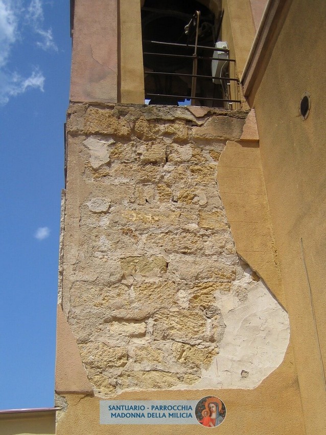 Foto della ripresa dei lavori del campanile
